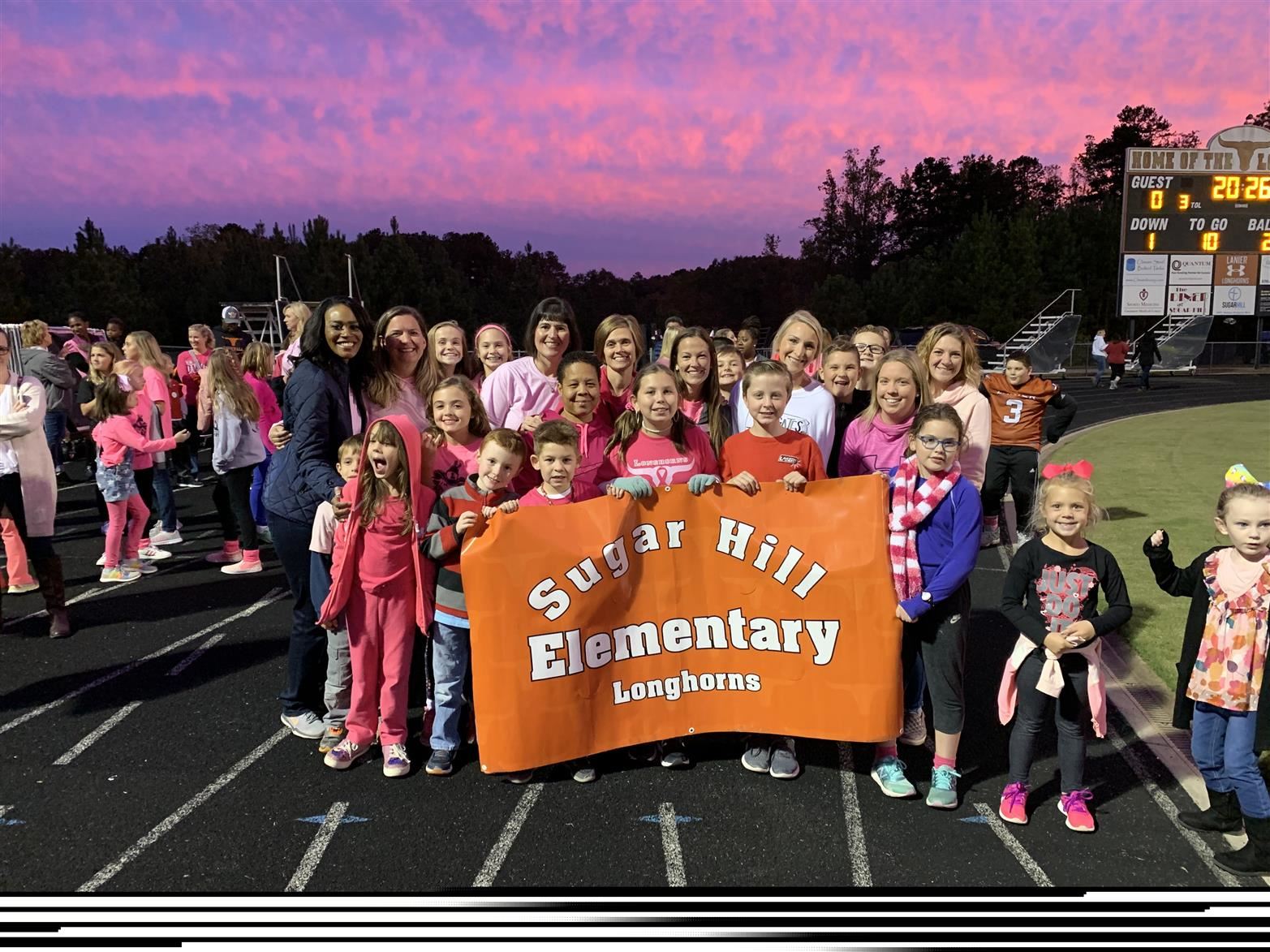 Cluster Pink Out Night at Lanier High School